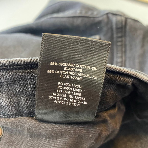 DENIM FORUM Jeans Black Yoko High Rise Slim Jeans Women’s 27 Organic Aritizia - Picture 8 of 16